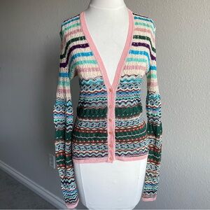 Vintage Missoni Knit Button up Cardigan